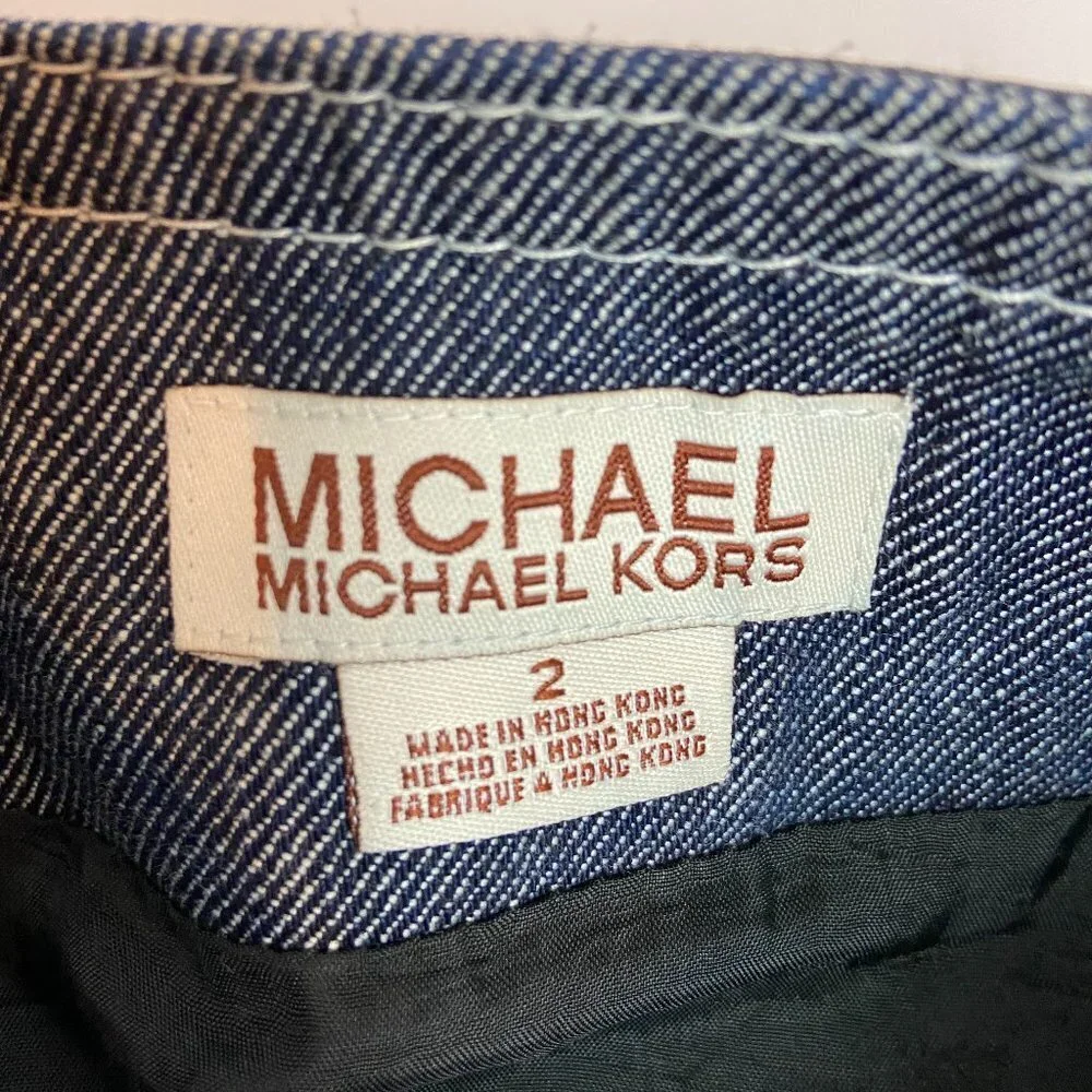 MICHAEL Michael Kors denim mini skirt, buckle